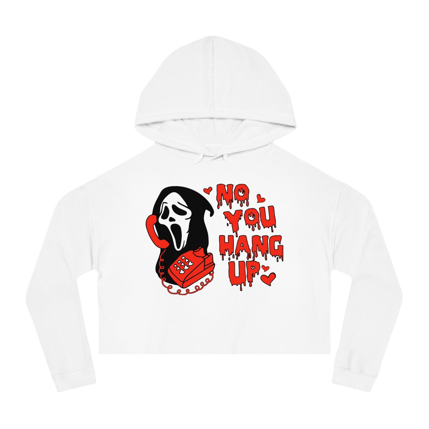 Scream crop hoodie