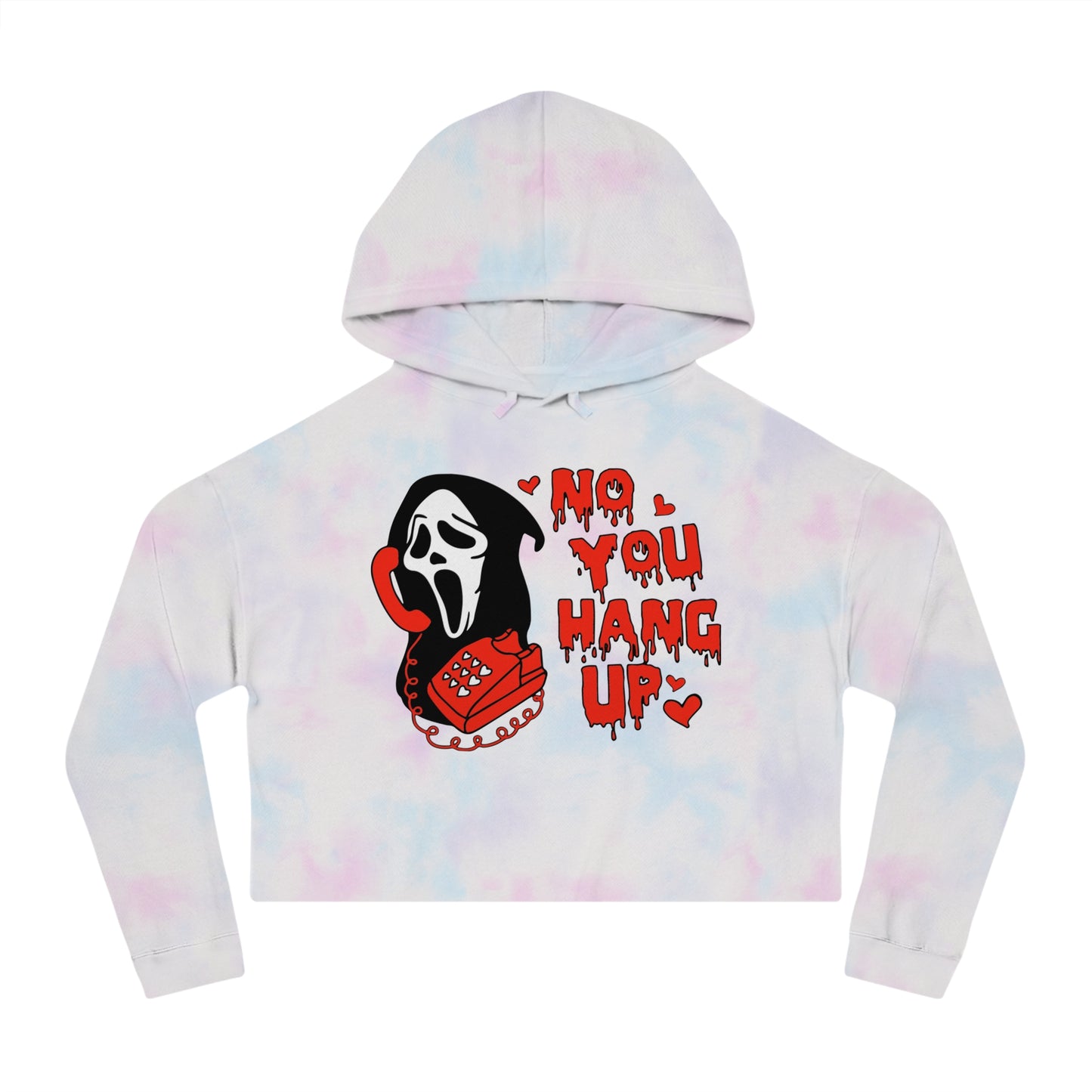 Scream crop hoodie