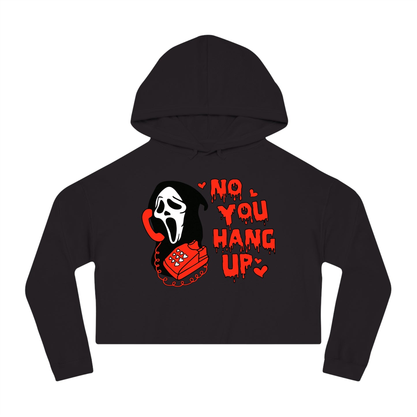 Scream crop hoodie