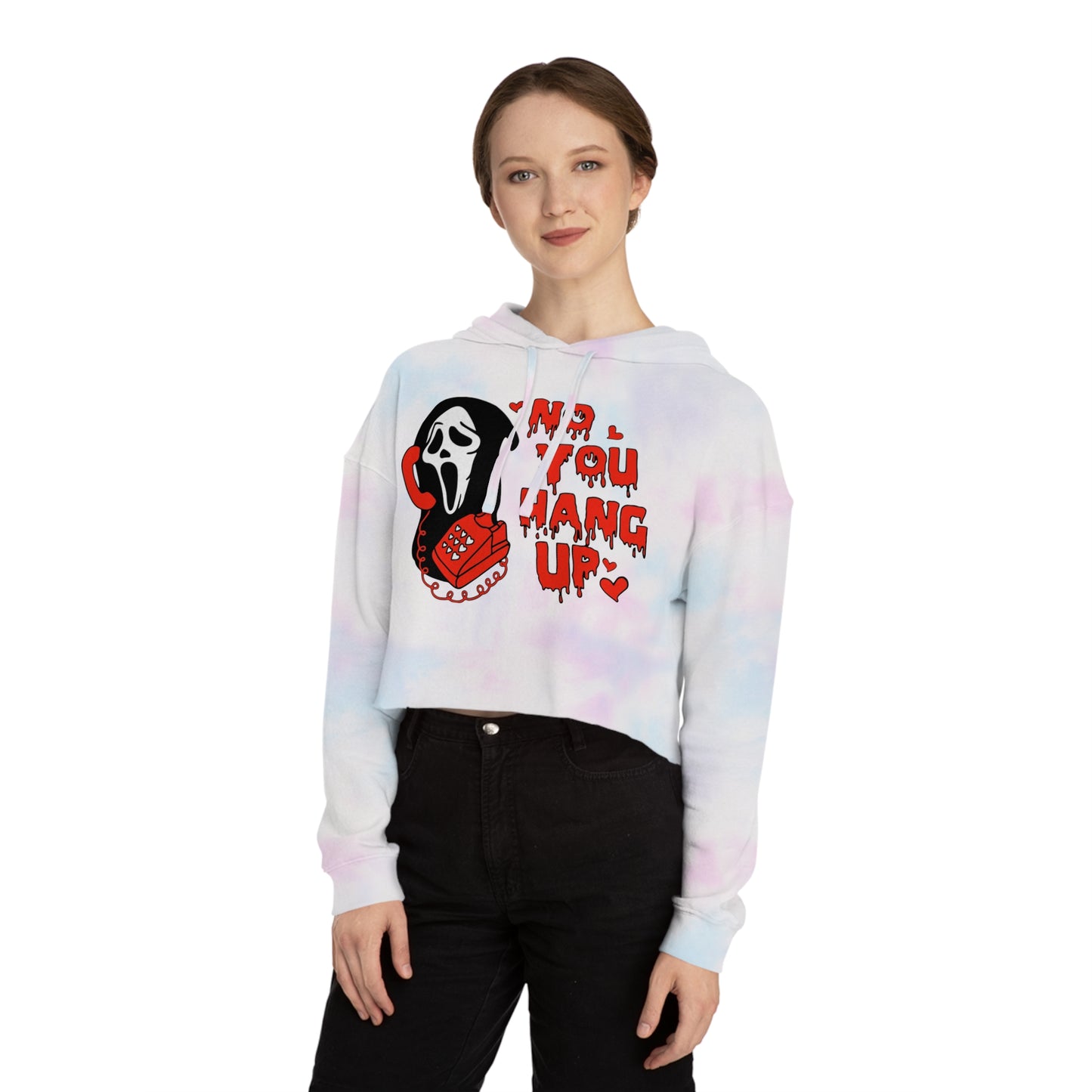 Scream crop hoodie